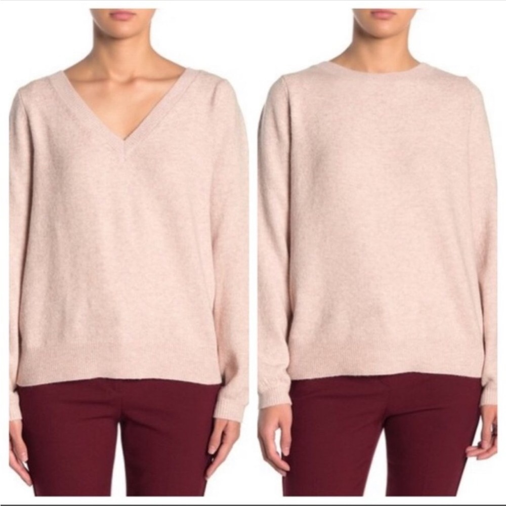 NWT 14th & Union Wear 2 Ways Pink Sweater